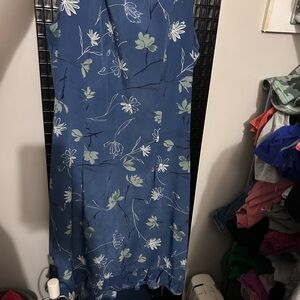 Sag Harbor Blue Floral Dress